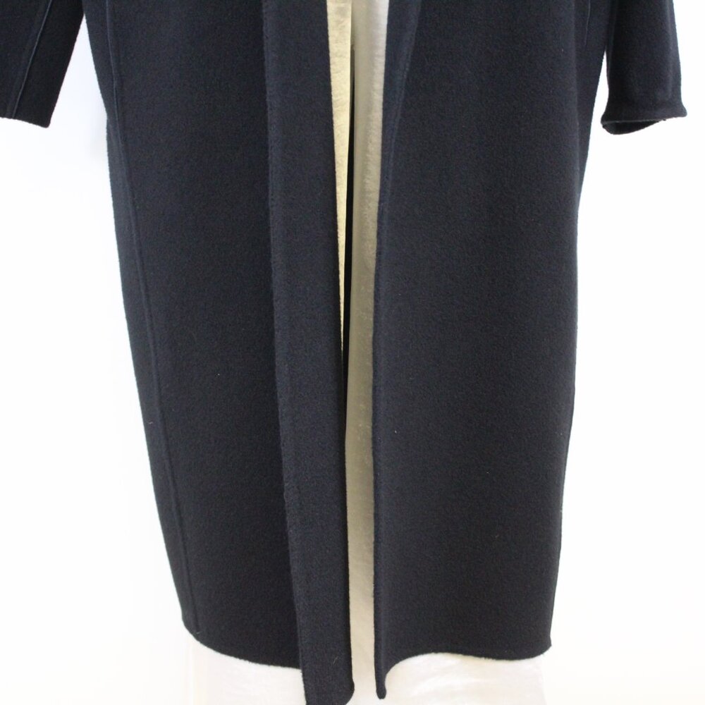 Lafayette 148 Black Cashmere & Rabbit Fur Coat – NWOT Women’s Large Quiet Luxury - Picture 5 of 14